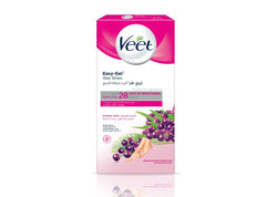 Veet Pure Legs & Body Easy-Gel Wax Strips For Normal Skin (20pcs)