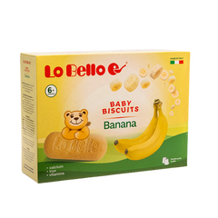 Lo Bello Baby Biscuits Banana 6+Month