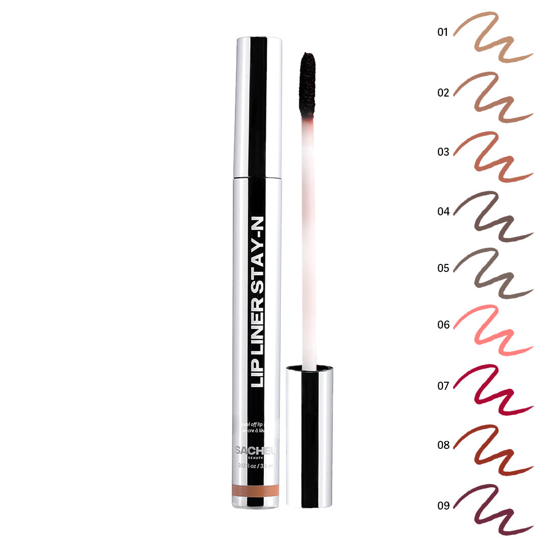 Sacheu Lip Liner STAY-N Peel Off Lip Stain P-inked (Rose Pink) 03