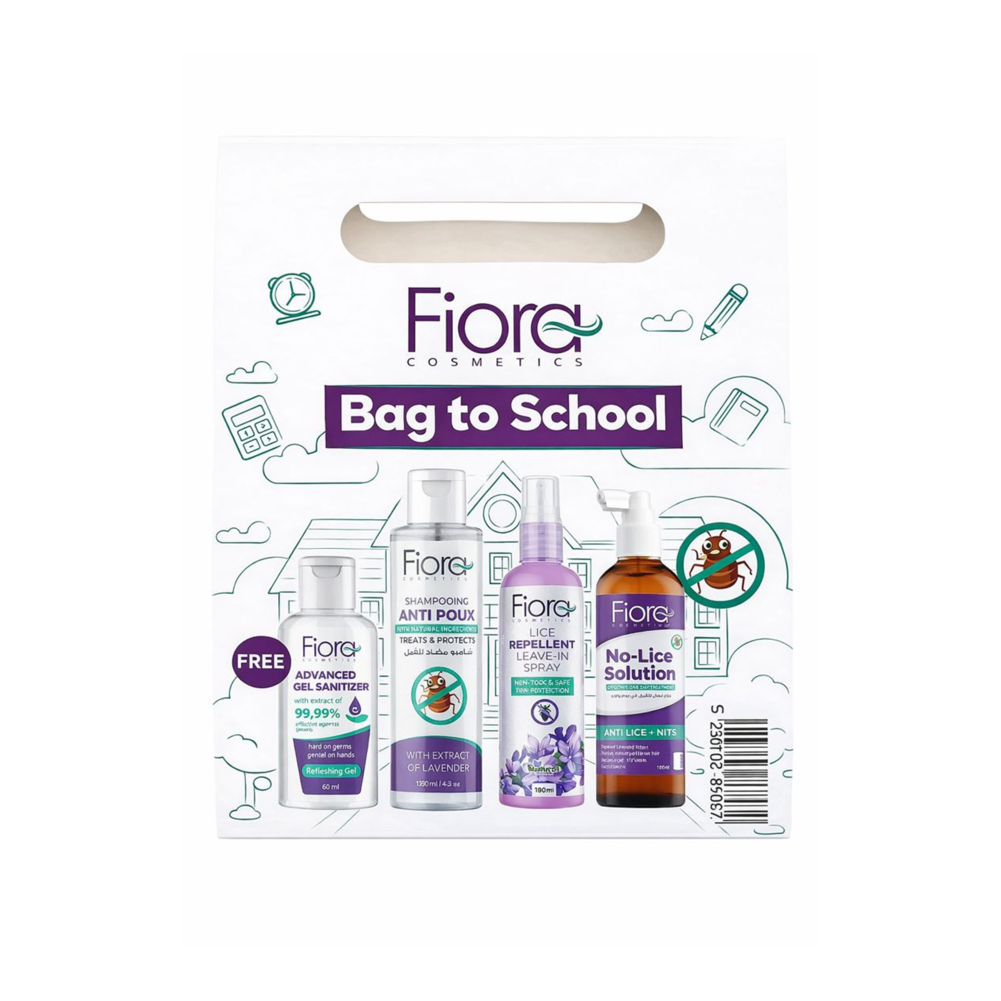 Fiora Bag To School Anti Lice Set