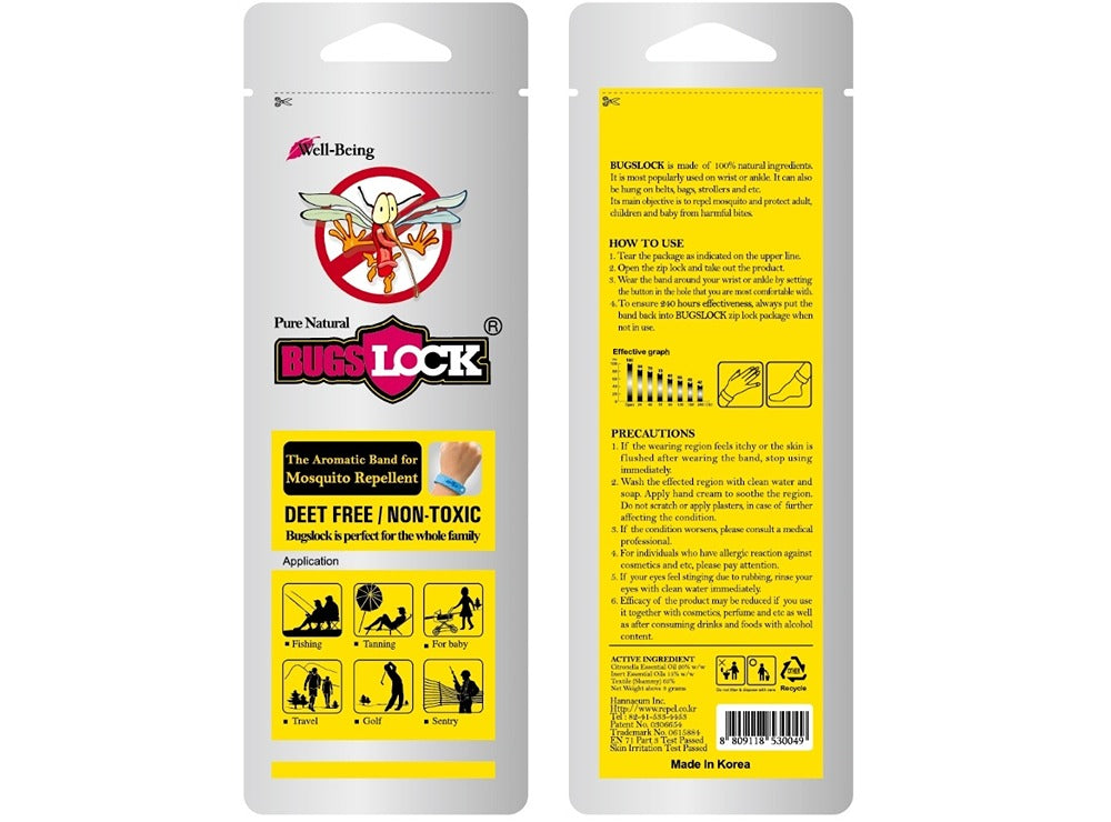 Mosquito Repellent Aromatic Band - Bugslock