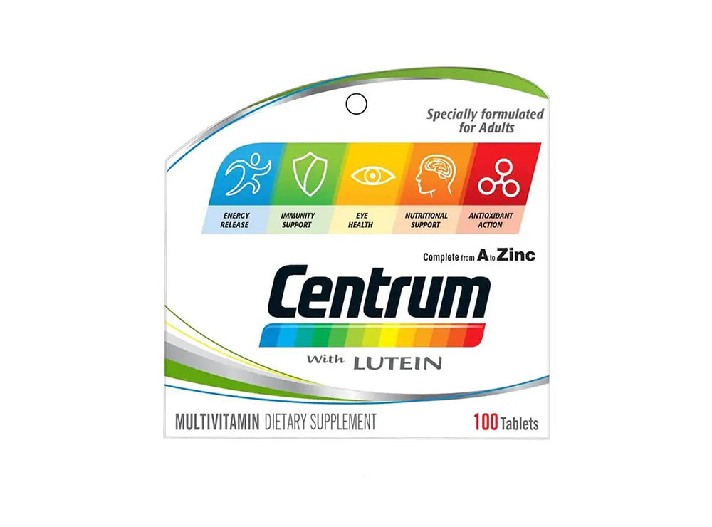 Centrum With Lutein Multivitamin A To Zinc (100 Tablets)