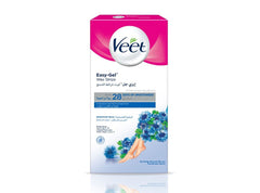 Veet Pure Legs & Body Easy-Gel Wax Strips For Sensitive Skin (20pcs)