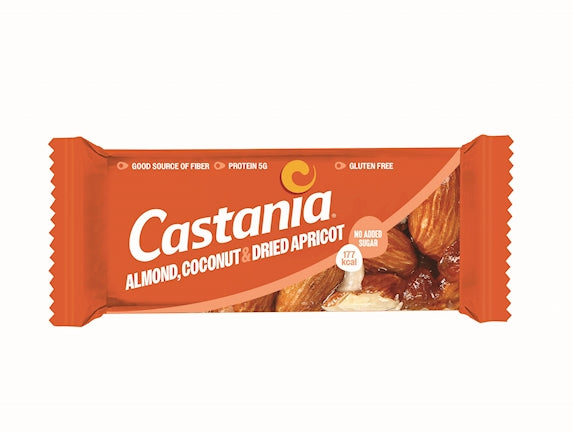 Castania Almond, Coconut & Dried Apricot Bar