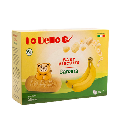 Lo Bello Baby Biscuits Banana 6+Month