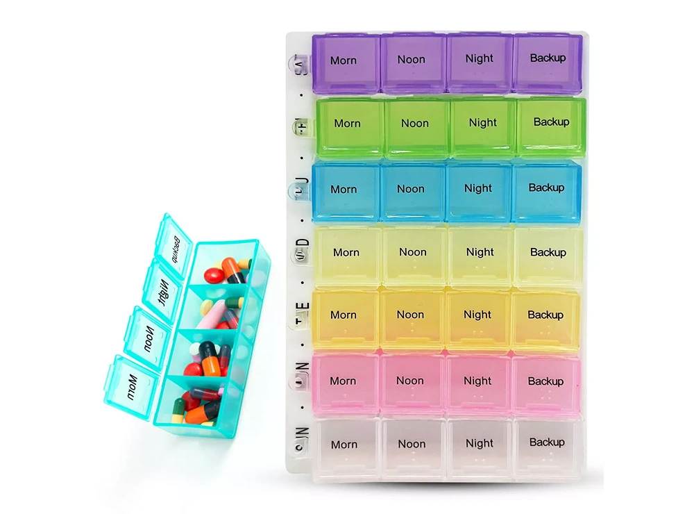Pill Box For Medicines (28 Slots)