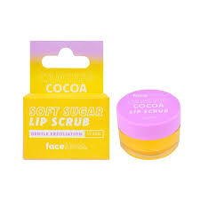 Face Facts Candied Cocoa Soft Sugar Lip Scrub Gentle Exfoliation (10g)