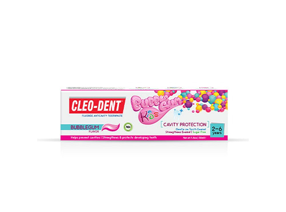 Cleo Dent Kids 2 To 6 Bubble Gum Flavor Toothpaste