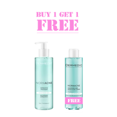 Dermedic Normacne BUY Antibacterial Cleansing Gel 500Ml GET Toner 200ml FREE
